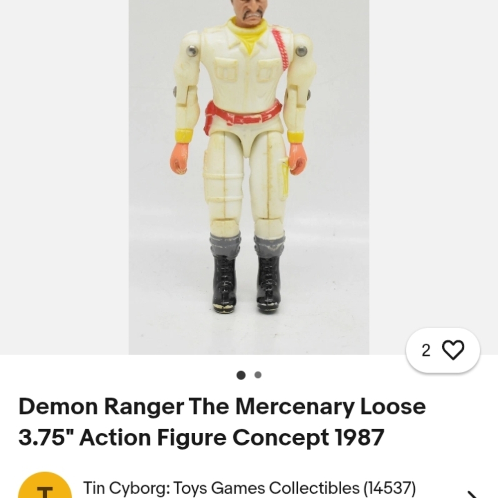 White and Black Action Figure